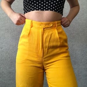 Topshop yellow trousers